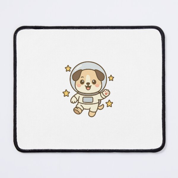 Item preview, Kawaii Astronaut Dog – Cute Space Dog designed and sold by Meow-WoofDesign.