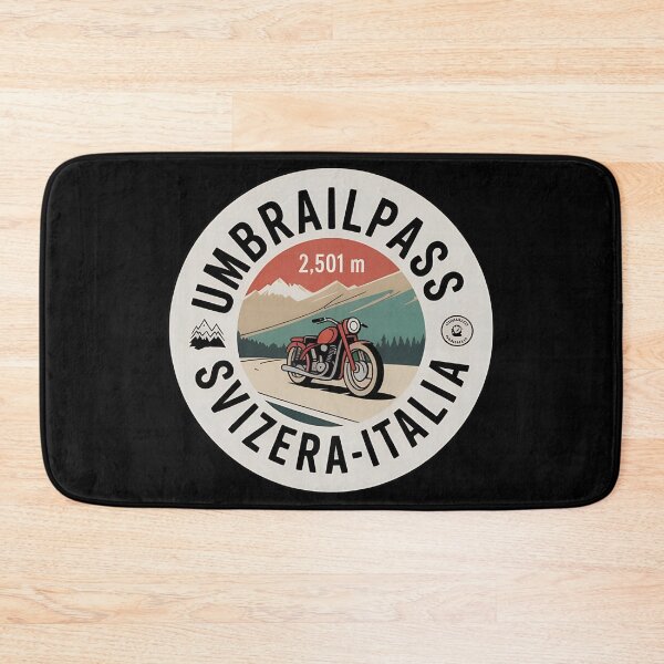 Item preview, Umbrail Pass Switzerland Italy Vintage Motorcycle Sticker – Alpine Adventure Badge designed and sold by VividOrganica.