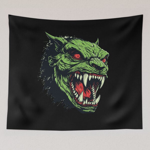 Item preview, Gothic Horror Orc Head, Demon, Ghoul Halloween Theme designed and sold by TheTrendsDesk.