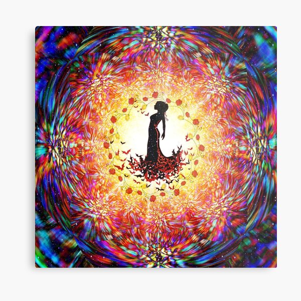 Within A CatsEye Patchwork Metal Print
