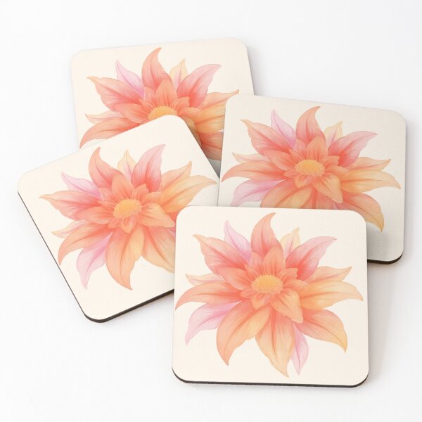 Item preview, Watercolor Dahlia Flower designed and sold by NuveMood.