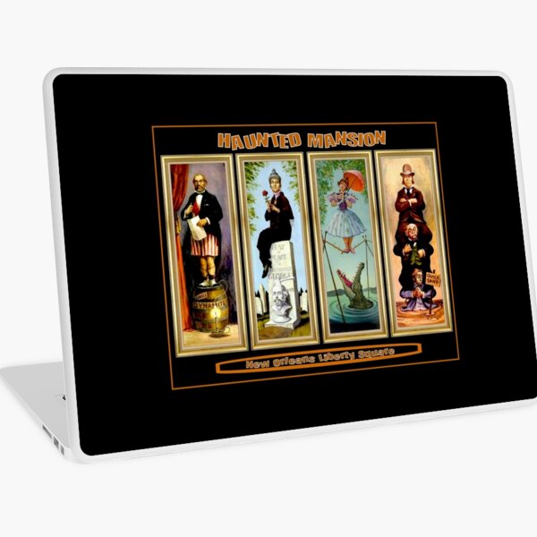 HAUNTED MANSION : Vintage New Orleans Liberty Square Prints. Laptop Skin