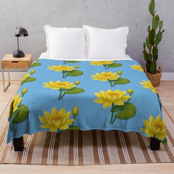Item preview, Sunny Yellow Water Lily in a Painterly Style designed and sold by IraBum.