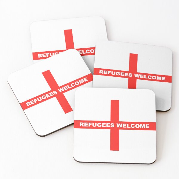 Item preview, Refugees Welcome St Georges Sticker designed and sold by Cryeath.