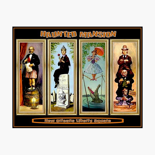 HAUNTED MANSION : Vintage New Orleans Liberty Square Prints. Photographic Print