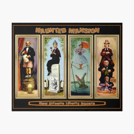 HAUNTED MANSION : Vintage New Orleans Liberty Square Prints. Art Board Print