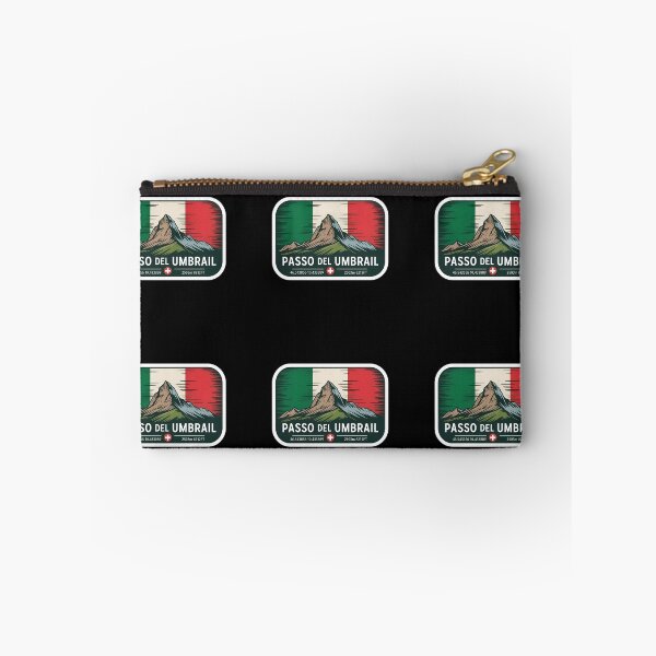 Item preview, Passo del Umbrail Sticker – Switzerland Italy Flag Badge with Coordinates & Elevation designed and sold by VividOrganica.