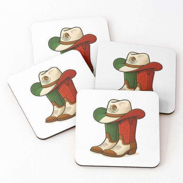 Item preview, Durango Cowboy Style – Mexican Flag Pride Boots & Hat designed and sold by Globalcitytees.