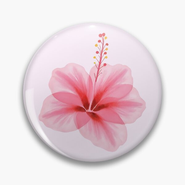 Item preview, Pink Hibiscus Watercolor Sticker | Tropical Flower Aesthetic designed and sold by NuveMood.