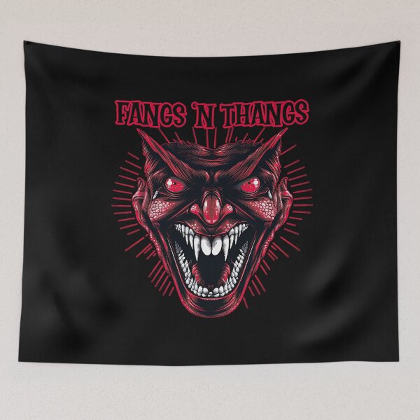 Item preview, Gothic Horror demon ghoul, Fangs 'n Thangs Halloween Theme designed and sold by TheTrendsDesk.