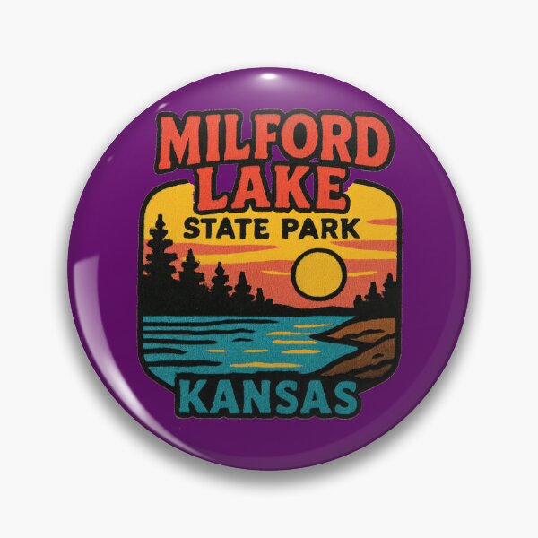 Item preview, Milford Lake State Park  designed and sold by Broken Antler Designs .