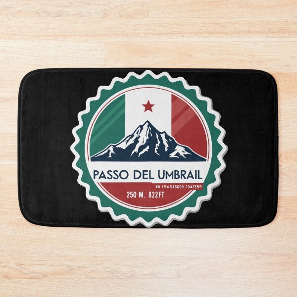 Item preview, Umbrail Pass Badge Sticker – Swiss Italian Alps Mountain Travel Decal with Coordinates designed and sold by VividOrganica.