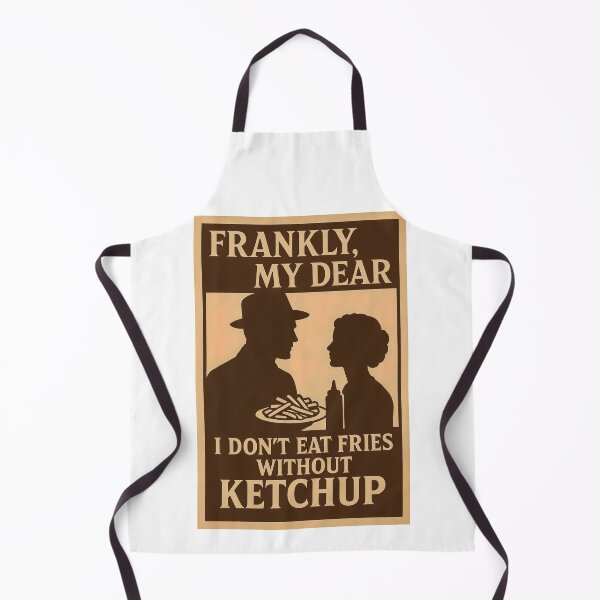 Item preview, Frankly My Dear Funny Ketchup Fries Parody designed and sold by Retr0Tshirts.