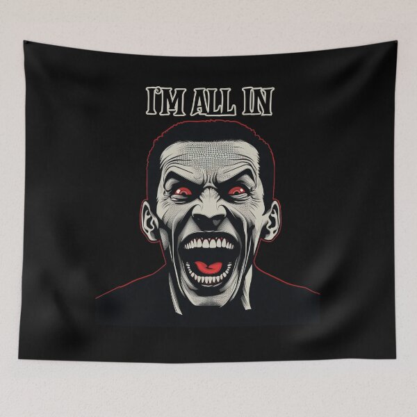 Item preview, A Crazy Looking Man, I'm All In Gothic Horror for Halloween designed and sold by TheTrendsDesk.