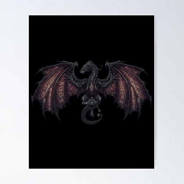 Artikelvorschau, Gothic Dragon – Dunkles Fantasiewesen entworfen und verkauft von SEBRYS.