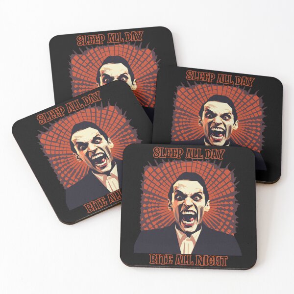 Item preview, Gothic Horror Vampire baring its fangs. Bite all night. Halloween. designed and sold by TheTrendsDesk.