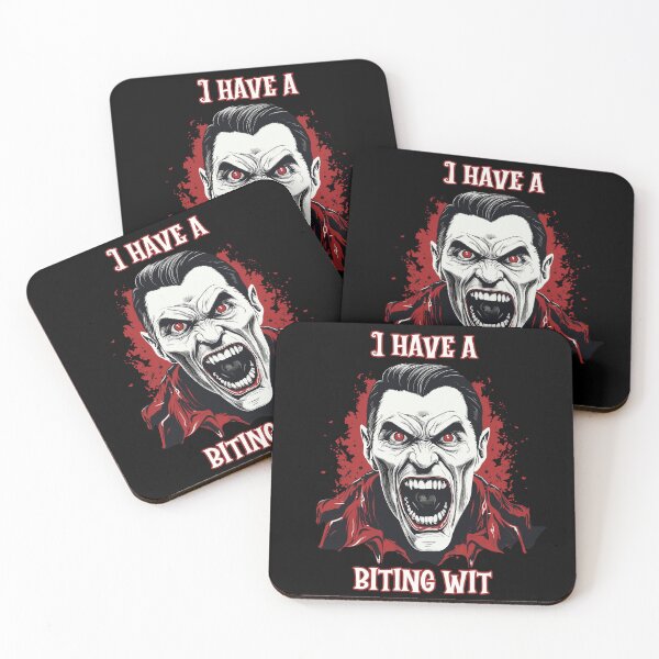 Item preview, Gothic Horror vampire baring its fangs. Biting wit. Halloween designed and sold by TheTrendsDesk.
