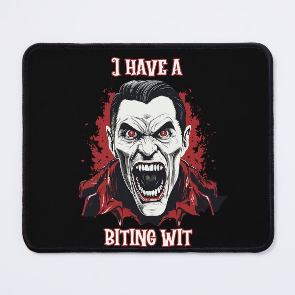 Item preview, Gothic Horror vampire baring its fangs. Biting wit. Halloween designed and sold by TheTrendsDesk.