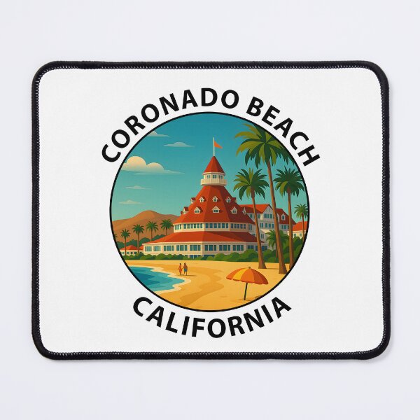 Item preview, Coronado Beach California Vintage Travel Poster USA designed and sold by inkNext.