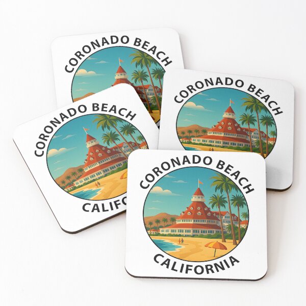 Item preview, Coronado Beach California Vintage Travel Poster USA designed and sold by inkNext.
