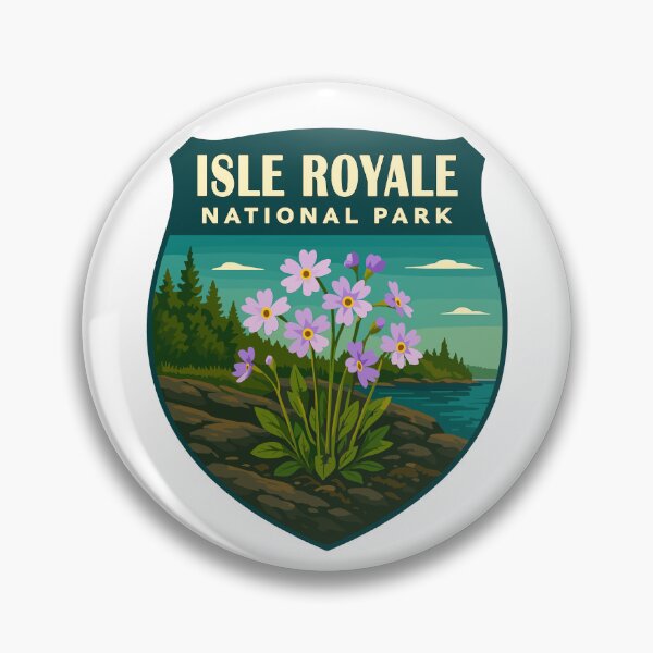 Item preview, Isle Royale National Park Retro Wilderness Sticker designed and sold by Ismeal Von.