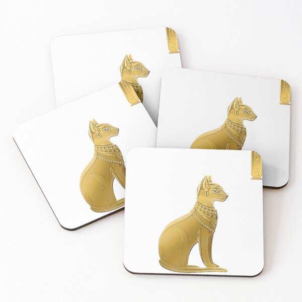 Item preview, Bastet Egyptian Cat Goddess | Golden Ancient Egypt Art designed and sold by Ozinro.