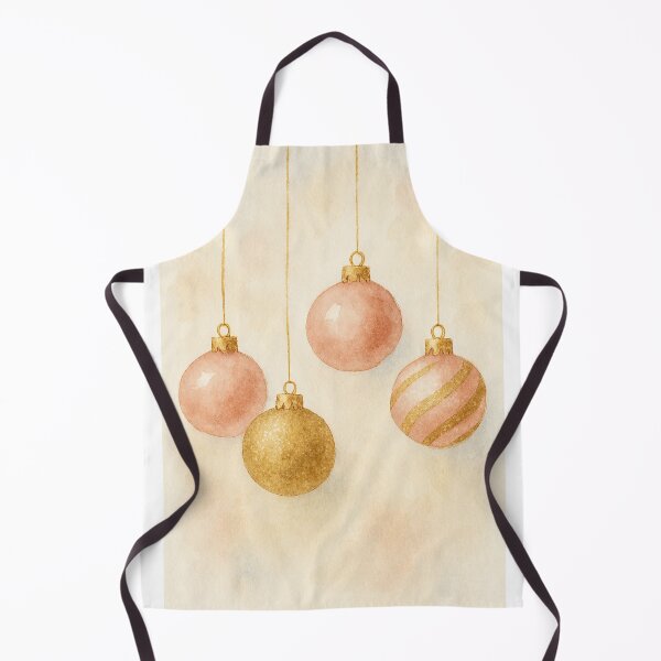 Item preview, Blush Pink and Gold Christmas Baubles designed and sold by CreatedbyKandJ.