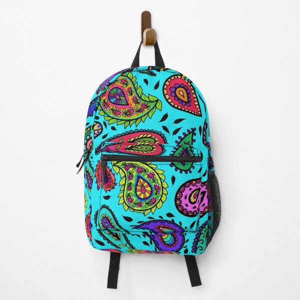 Item preview, Bright Aqua Paisley and Multicolor Beautiful Repeating Pattern designed and sold by CheriesArt.