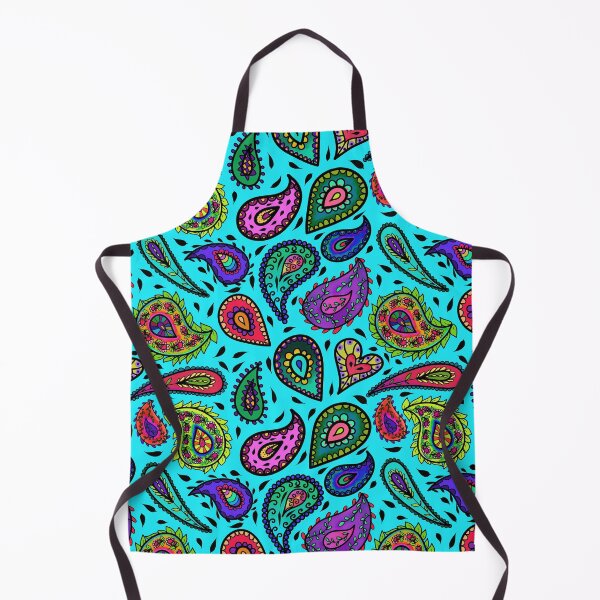 Item preview, Bright Aqua Paisley and Multicolor Beautiful Repeating Pattern designed and sold by CheriesArt.
