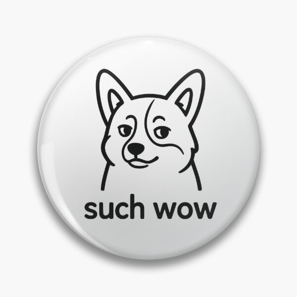 Item preview, Such Wow Doge – Funny Meme Minimalist Illustration designed and sold by Apple-Design369.