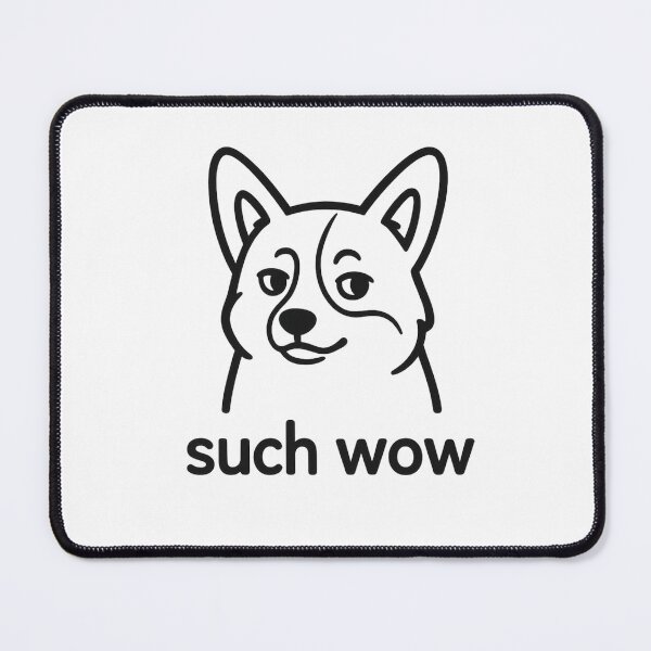 Item preview, Such Wow Doge – Funny Meme Minimalist Illustration designed and sold by Apple-Design369.