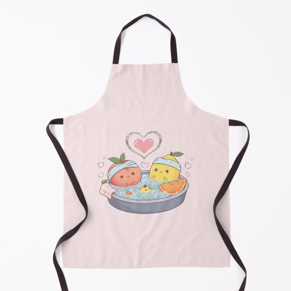 Item preview, Kawaii Pastel Fruits Relaxing in Steam Bath designed and sold by Itsheartshop.