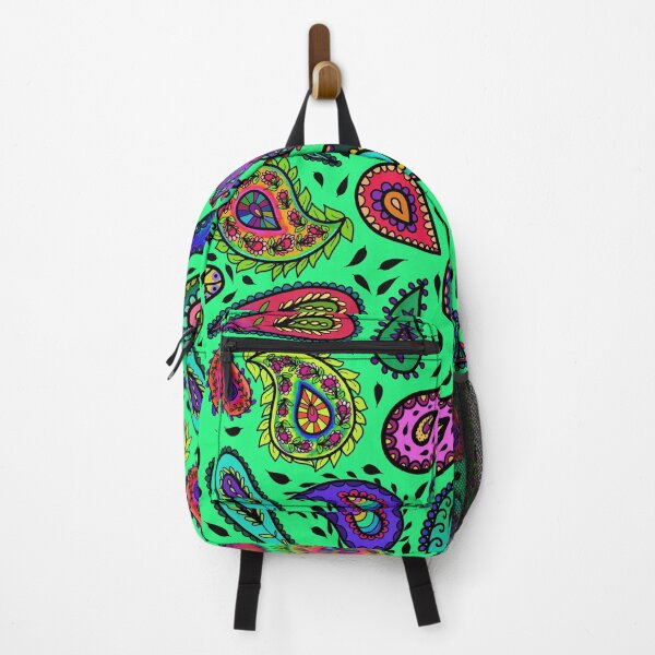 Item preview, Bright Green Paisley Multicolor Beautiful Repeating Pattern designed and sold by CheriesArt.