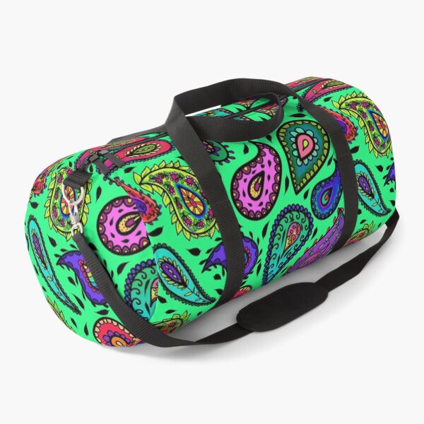 Item preview, Bright Green Paisley Multicolor Beautiful Repeating Pattern designed and sold by CheriesArt.