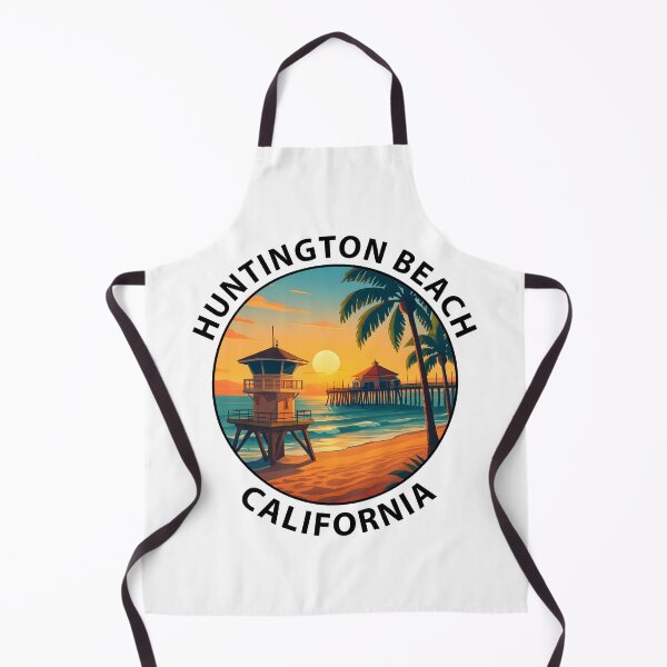 Item preview, Huntington Beach California Poster – Surf, Sunset & Palm Trees USA designed and sold by inkNext.