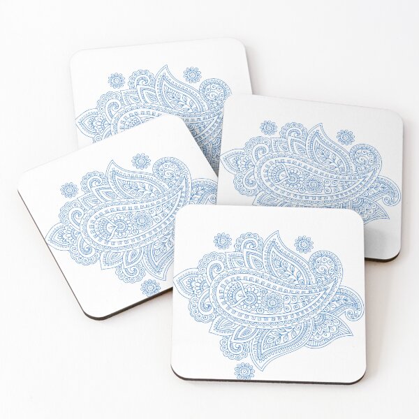 Item preview, Henna design in Blue designed and sold by BlesstB.