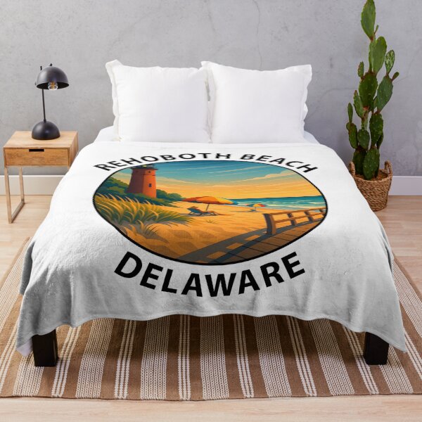 Item preview, Rehoboth Beach Delaware Travel Poster – Coastal Wall Art & Stickers USA designed and sold by inkNext.