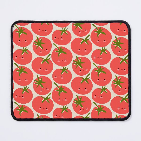 Item preview, Cute Kawaii Tomatoes Smiling Vegetables In Red And Green designed and sold by EliveraDesigns.