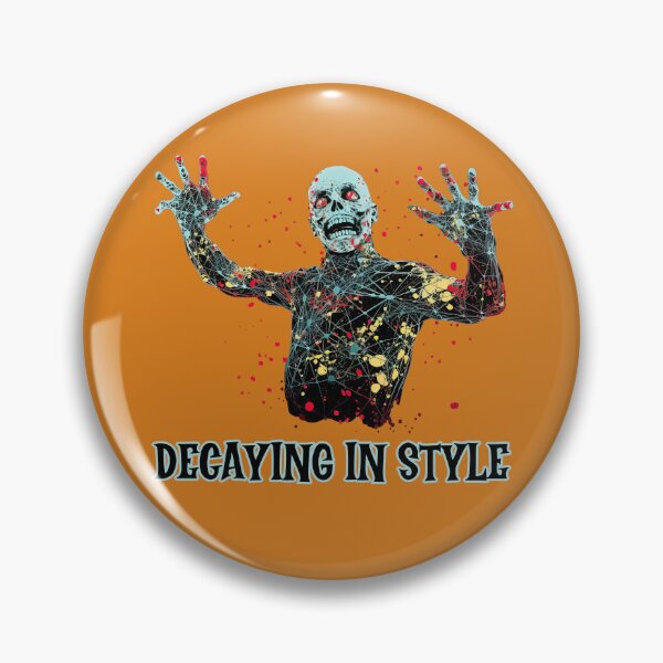 Item preview, Zombie Gothic Horror Decaying in Style, Halloween funny designed and sold by TheTrendsDesk.