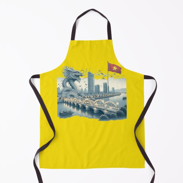 Item preview, Dragon Bridge Vietnam 3D Panorama with Flag , designed and sold by PaintMeWorld.