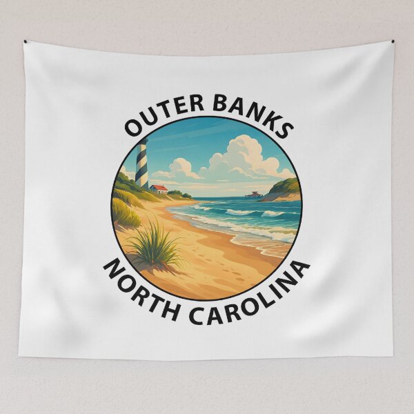 Item preview, Outer Banks North Carolina Beach Sunrise – Coastal Wall Art & Travel Poster USA designed and sold by inkNext.