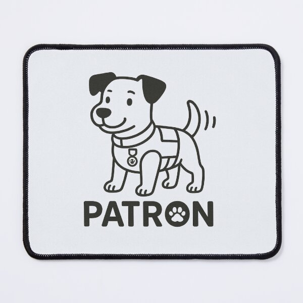 Item preview, Pattern the Demining Dog – Minimal Line Art Version designed and sold by Bratak.