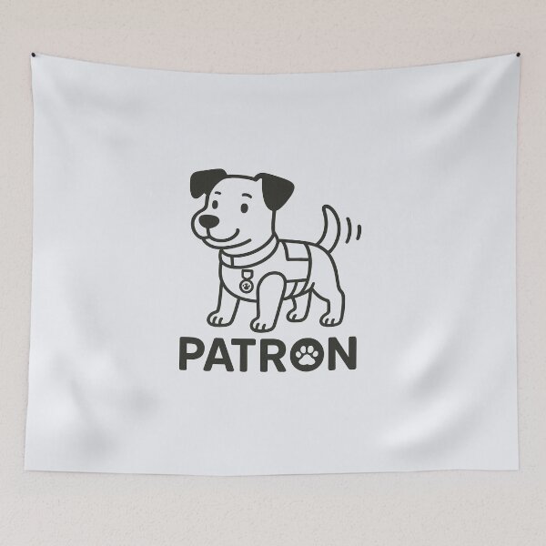 Item preview, Pattern the Demining Dog – Minimal Line Art Version designed and sold by Bratak.