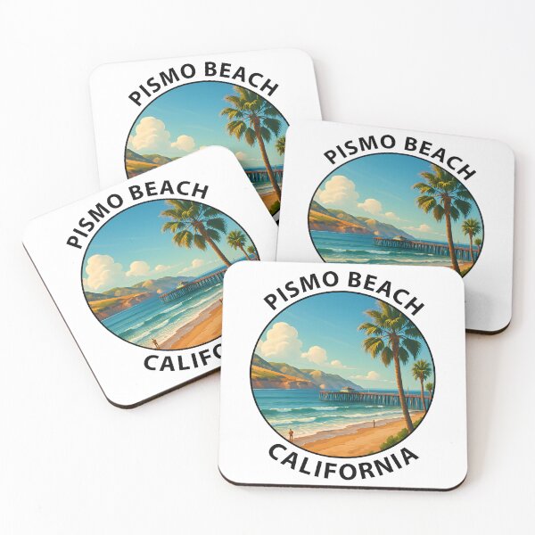 Item preview, Pismo Beach California Travel Poster – Scenic Sunset Coastal Art USA designed and sold by inkNext.