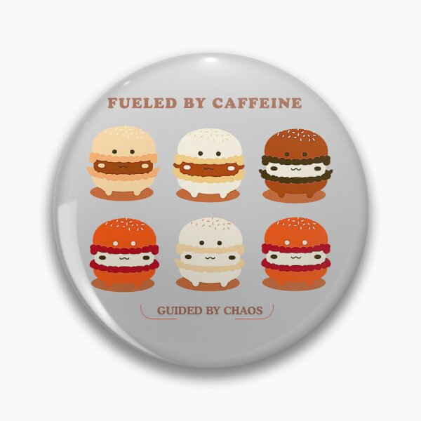 Item preview, Fueled by Caffeine – Macaron Monsters Ash Gray Edition designed and sold by bugnoodle™ .