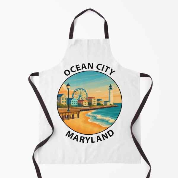 Item preview, Ocean City Maryland Travel Poster – Beach Boardwalk & Summer Vibes USA designed and sold by inkNext.