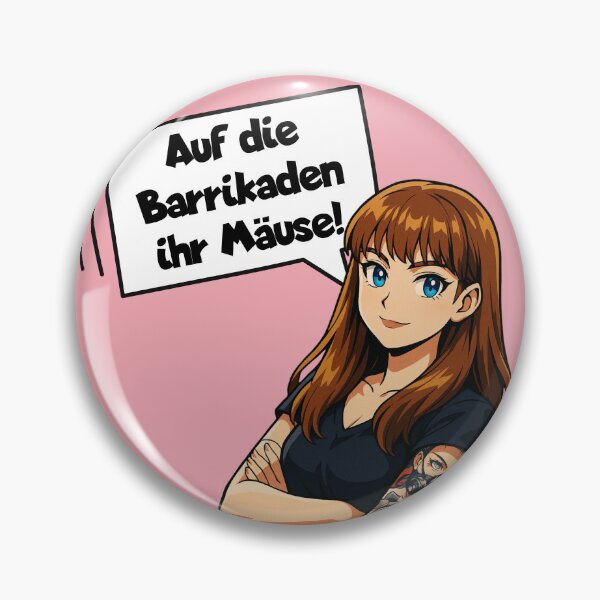 Artikelvorschau, Auf die Barrikaden ihr Mäuse! Heidi Reichinnek Fan Art entworfen und verkauft von Dunkelflaute.