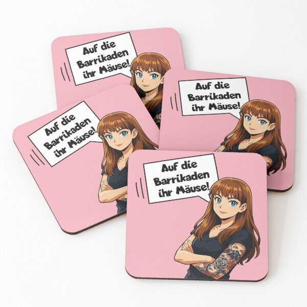 Item preview, To the barricades, you mice! Heidi Reichinnek Fan Art designed and sold by Dunkelflaute.
