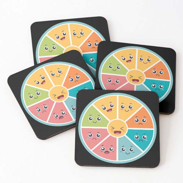 Item preview, Cute Emoji Emotion Wheel – Colorful Feelings Chart for Kids, Classrooms & Therapy designed and sold by VividOrganica.