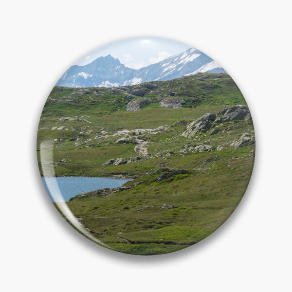 Item preview, Mountain Trail by an Alpine Lake in Switzerland designed and sold by alicjamiekina.